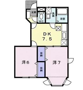エトワールOZ【1階】の間取り