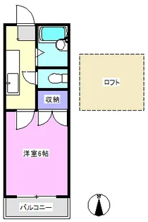ルネサンス伊奈【2階】の間取り