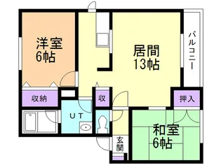 ザ ビレッジ大野弐番館【2階】の間取り