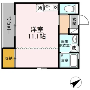 フルフラット【2階】の間取り