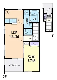 Asahi Heights (アサヒ ハイツ)【2階】の間取り