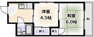 LBアパートあびこ(豊富マンション)【4階】の間取り