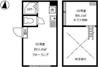 フェリスピーチ【1階】の間取り