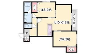 プレジール【2階】の間取り