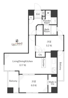 ベラスウィータ原宿【4階】の間取り