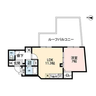 Benoit NAKANO【5階】の間取り