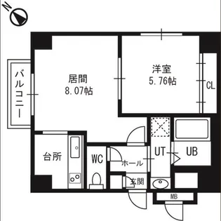 ラペズマン宮の沢【7階】の間取り