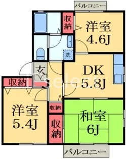 ニュープレミールC【2階】の間取り