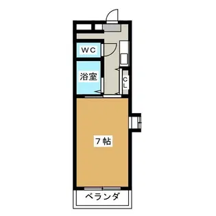 ブレインズ瑞穂【5階】の間取り