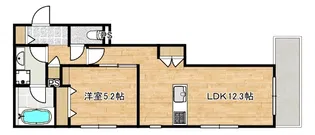 ロコティーダ武蔵中原【1階】の間取り