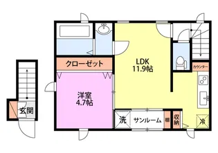 un briller【2階】の間取り