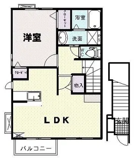 カーサK A【2階】の間取り