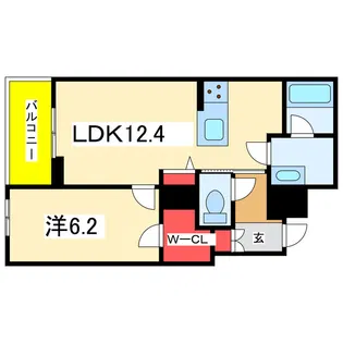 シャーメゾン笹和【2階】の間取り
