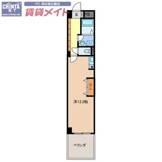 KTGレジデンス江戸橋【2階】の間取り