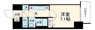 ラヴ心斎橋ウエスト【13階】の間取り