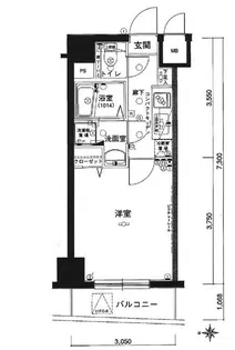 グリフィン・品川大井【4階】の間取り