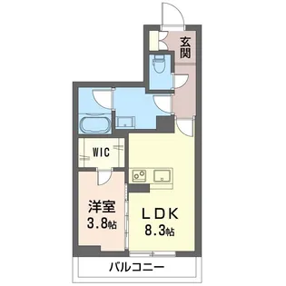 パークビューグランデュオ【3階】の間取り