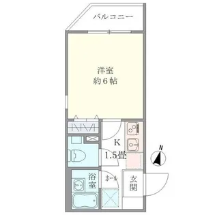ライブカーサ板橋大山【2階】の間取り