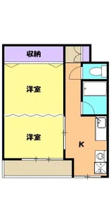 新宿マンション【2階】の間取り