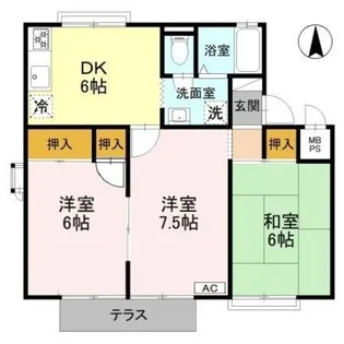 グレースコーポ A【1階】の間取り