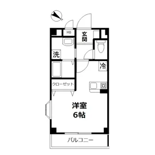 カルフール亜里巣【3階】の間取り