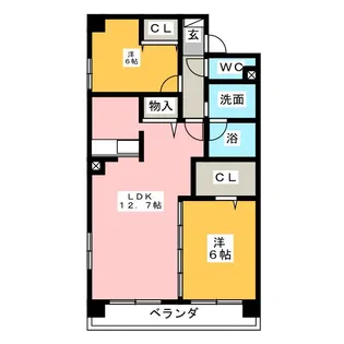 ヴェルデ梅ヶ丘【1階】の間取り