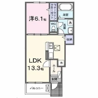 アポロII【1階】の間取り