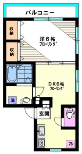 ハイツ山桃【2階】の間取り