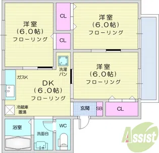 トゥインクルアイ1【2階】の間取り