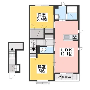 シャーメゾン広町【2階】の間取り