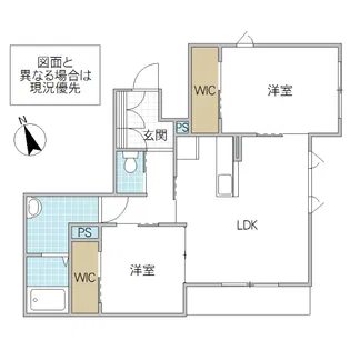 メセナ白梅【2階】の間取り