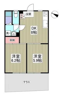 フォレストバード【1階】の間取り