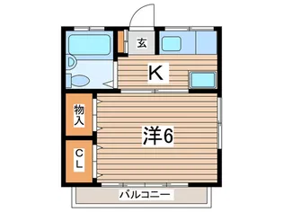 コ-ポ浦山【2階】の間取り