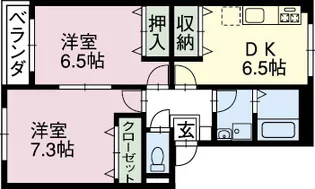 パルク駅西【2階】の間取り