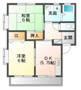 小笠原ハイツ【2階】の間取り