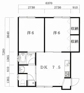 ソーゴーハイツ舘野【2階】の間取り