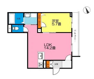 プレミアスA【1階】の間取り