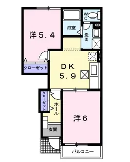 メゾン・ラフィーネ【1階】の間取り