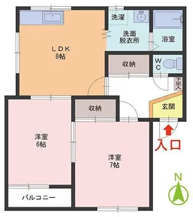 LLハイム3【2階】の間取り