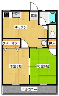 シティハイムエクセルA棟【1階】の間取り