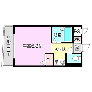 メゾンアンティーム【4階】の間取り