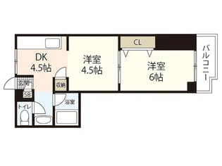 舟入安本ビル【4階】の間取り
