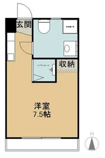 フラット横山【2階】の間取り