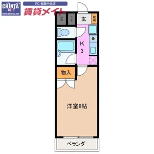 ナイスセブンあつみ【4階】の間取り