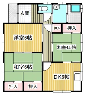 山口県岩国市青木町3【一戸建】の間取り