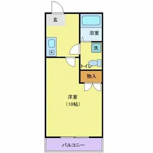 レグルス清新【3階】の間取り