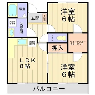サンガーデン高野台【2階】の間取り