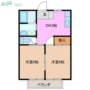 ハイツ前川【2階】の間取り