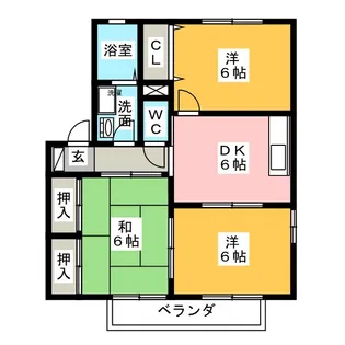 3DKの間取り画像