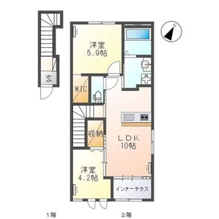 コンフォール【2階】の間取り